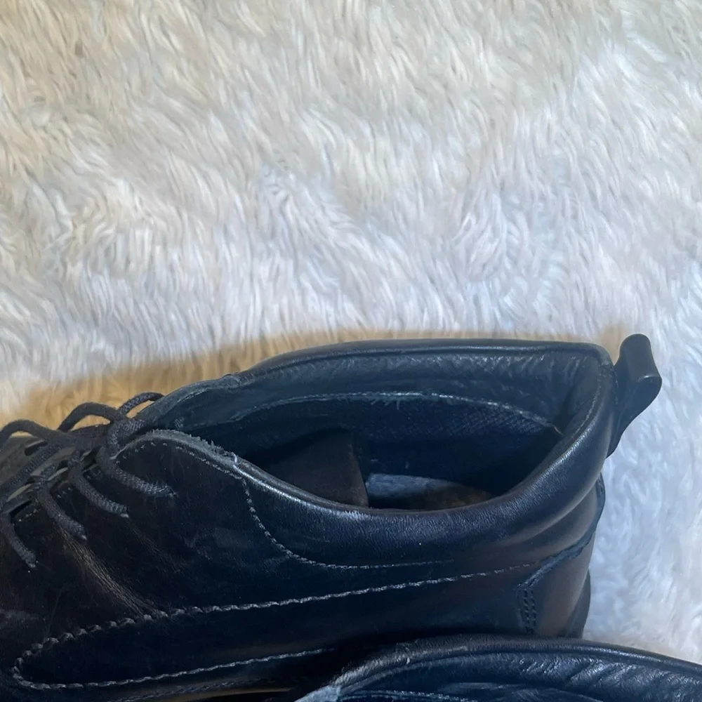 Ecco Men's Gore- tex Black Leather chukka ankle Shoes size 11